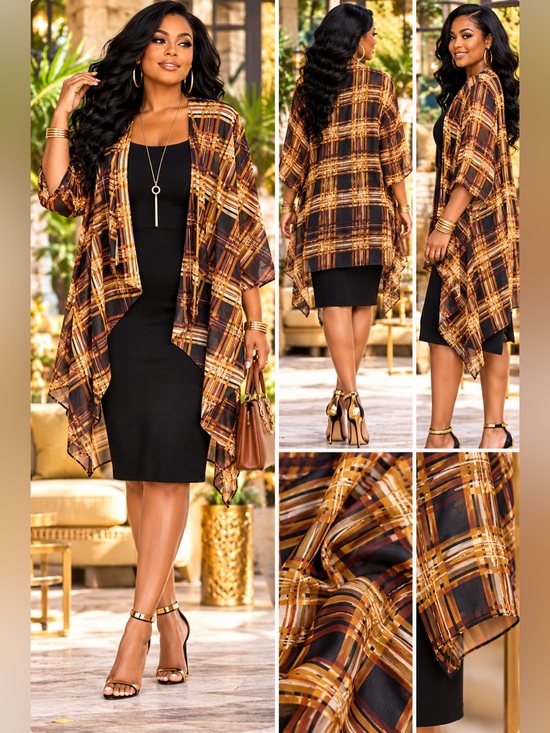 R&K Dresses & Skirts - R & K Originals Faux-Jacket Dress With Removable Necklace